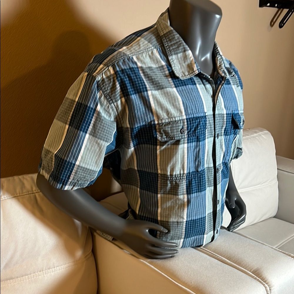 Great Northwest Clothing Company Men’s Blue Casual Button Down Shirt Size 3XLT - Picture 3 of 6